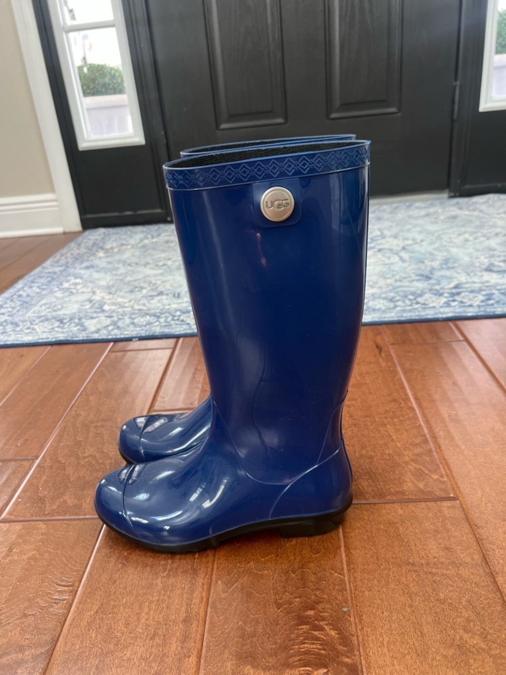 UGG Women's Blue Tall Rain Boots
